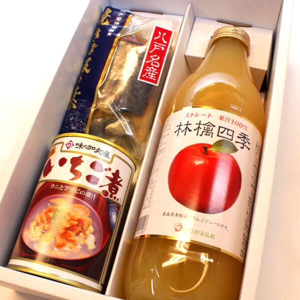 りんごジュースといちご煮セット