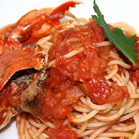 ヒラツメガニのおすすめの食べ方-まるごと使ったパスタ