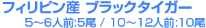 フィリピン産 ブラックタイガー